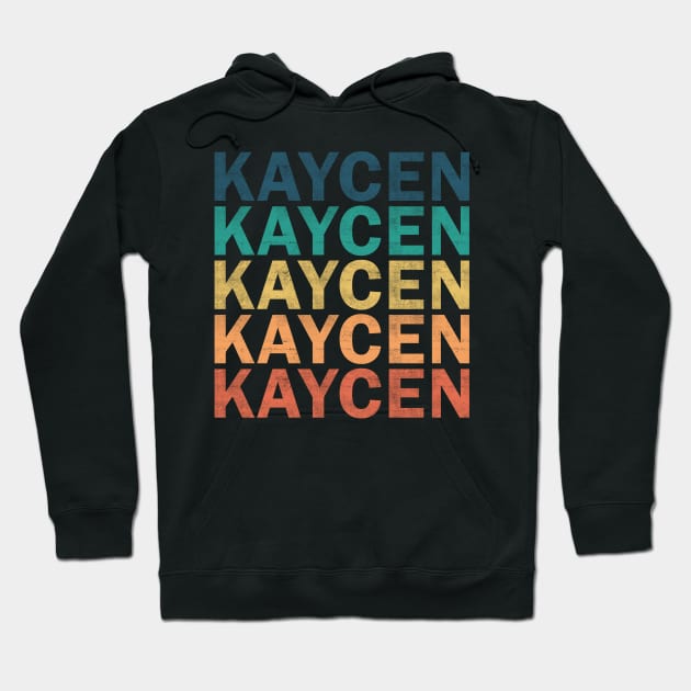 Kaycen Name T Shirt - Kaycen Vintage Retro Name Gift Item Tee Hoodie by henrietacharthadfield